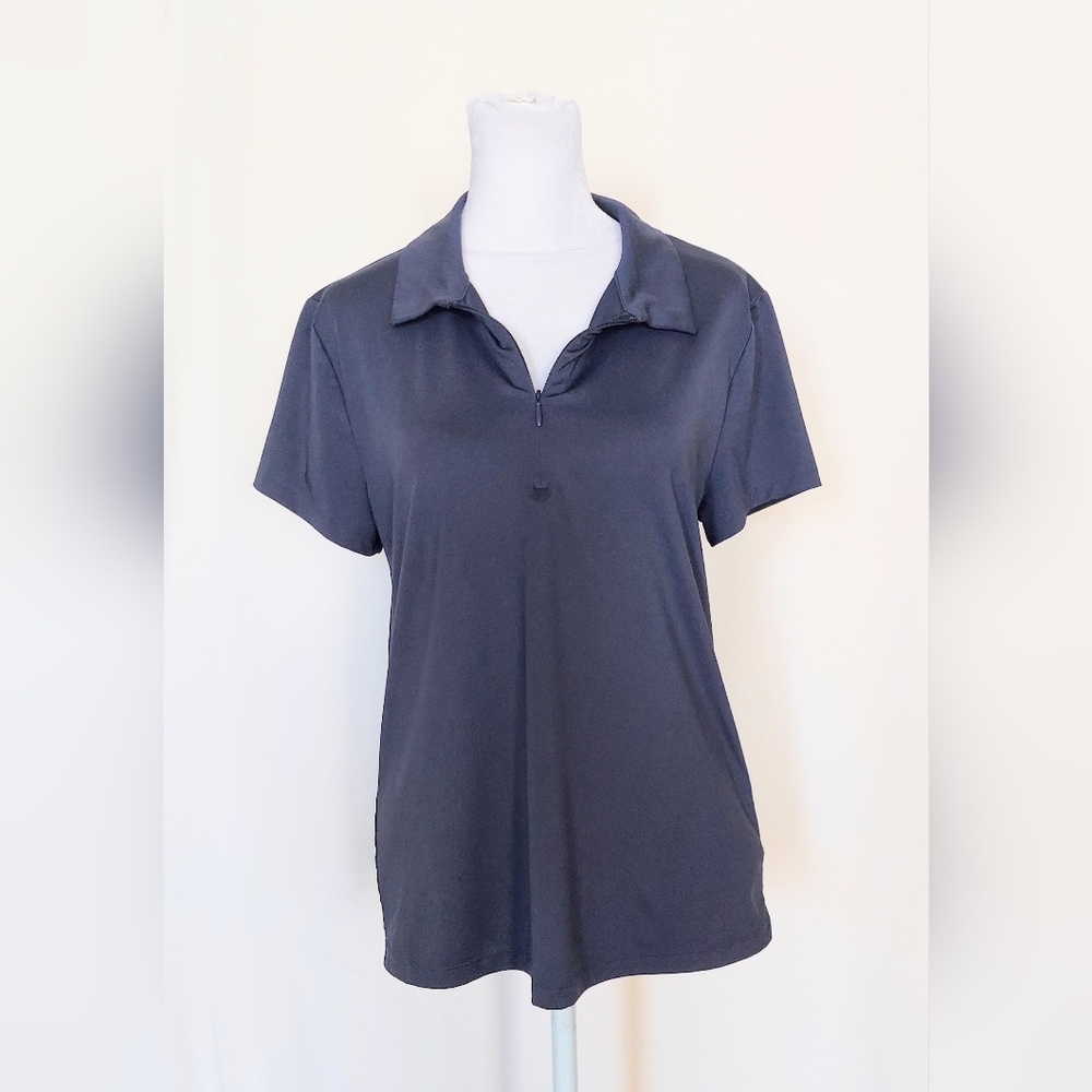Tommy Bahama Golf 1/4 Zip Lightweight Athletic Polo Shirt Size Medium Blue